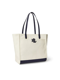 Navy Cameryn Canvas Tote Bag