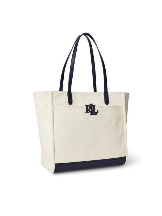 Navy Cameryn Canvas Tote Bag