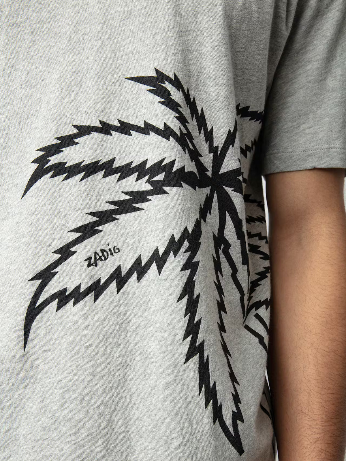 Big Palm Tree Grey TShirt