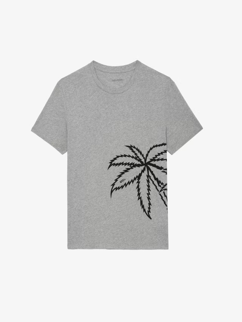 Big Palm Tree Grey TShirt