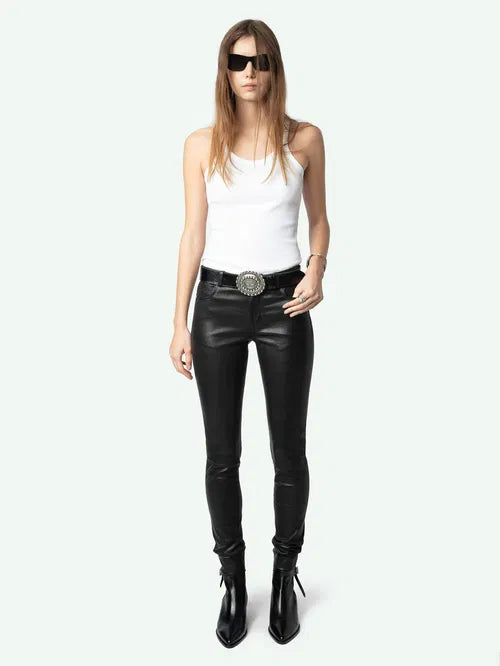 Phlame Leather Trousers
