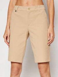 Polished Bi-stretch Twill Bermuda Shorts