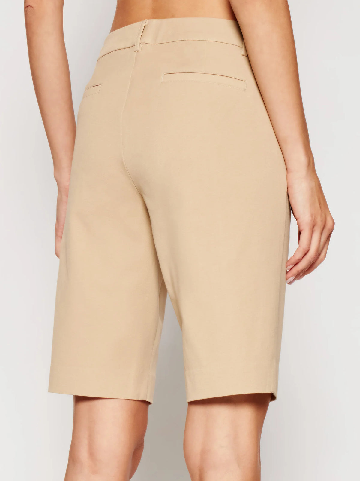 Polished Bi-stretch Twill Bermuda Shorts