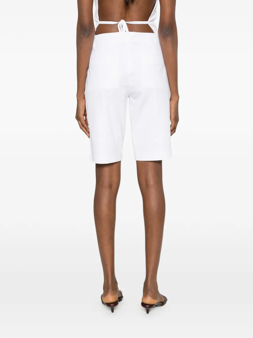 Polished Bi-stretch Twill Bermuda Shorts