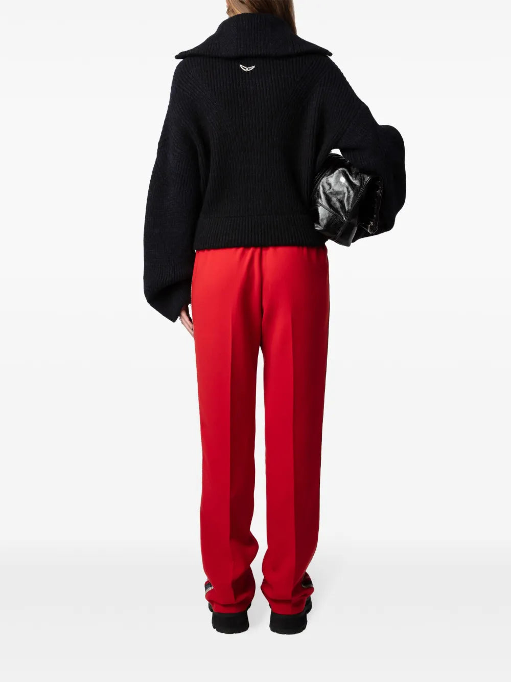Pomy Crepe Red Pants