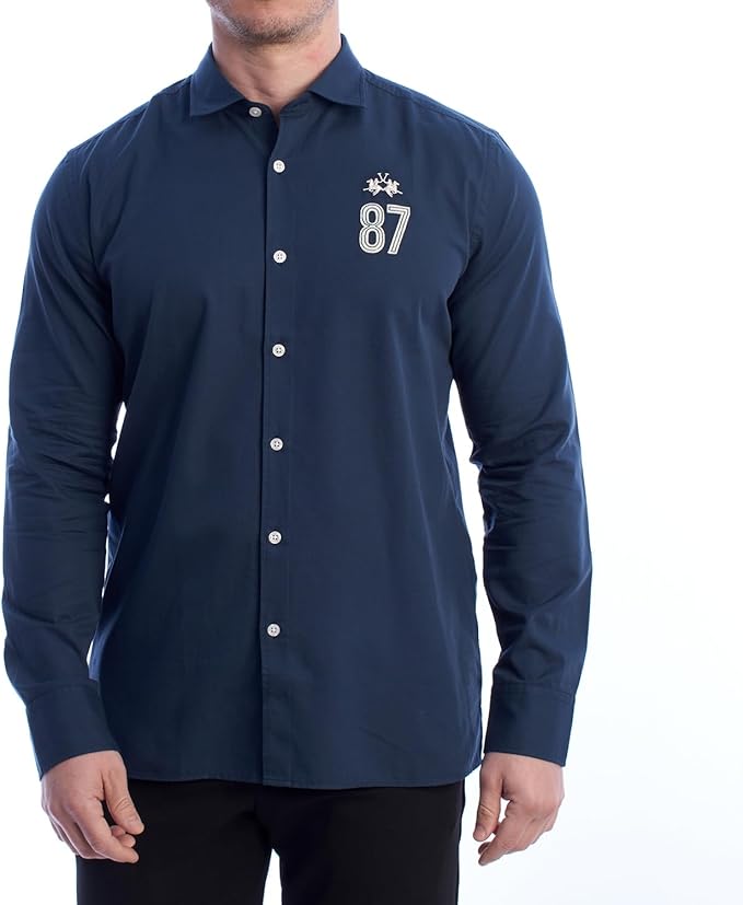 REPLICA COTTON Navy TWILL Shirt