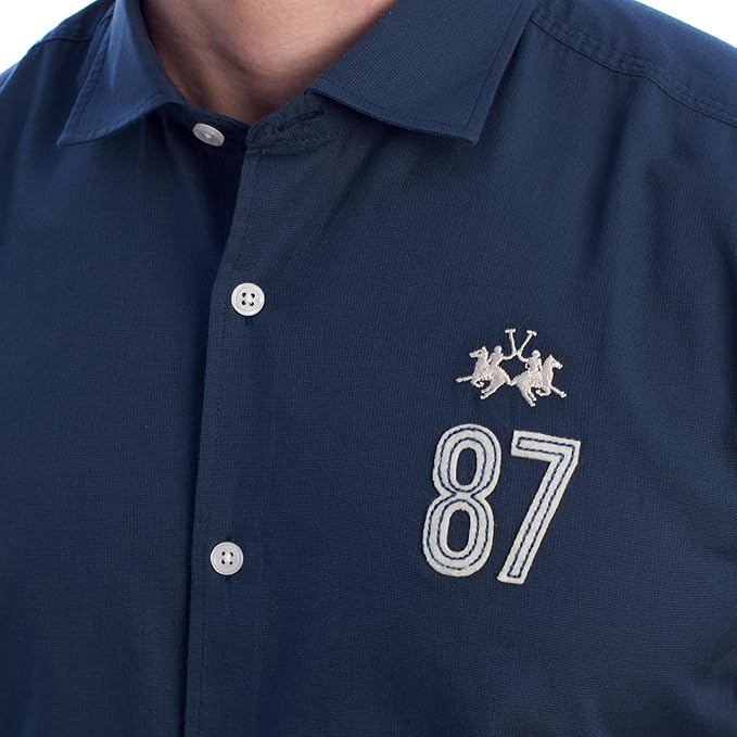 REPLICA COTTON Navy TWILL Shirt