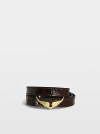 ROCK CROCO LEATHER BRACELET