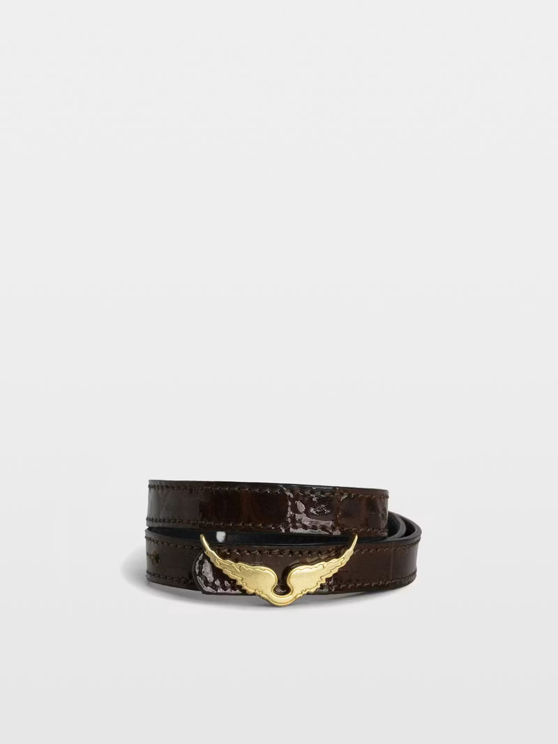 ROCK CROCO LEATHER BRACELET