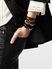ROCK CROCO LEATHER BRACELET