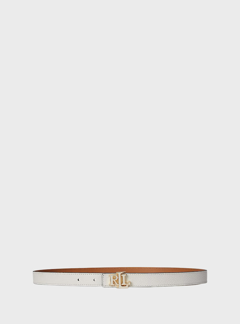 Reversible Skinny LRL Leather Belt