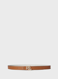 Reversible Skinny LRL Leather Belt