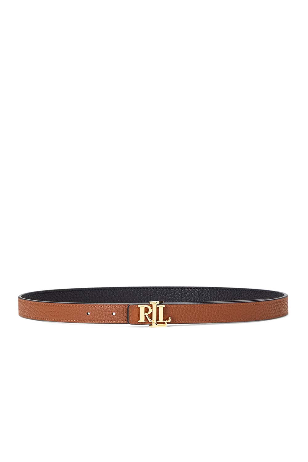 Reversible Skinny LRL Leather Belt