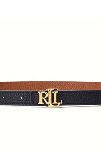 Reversible Skinny LRL Leather Belt