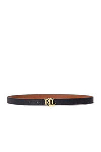 Reversible Skinny LRL Leather Belt