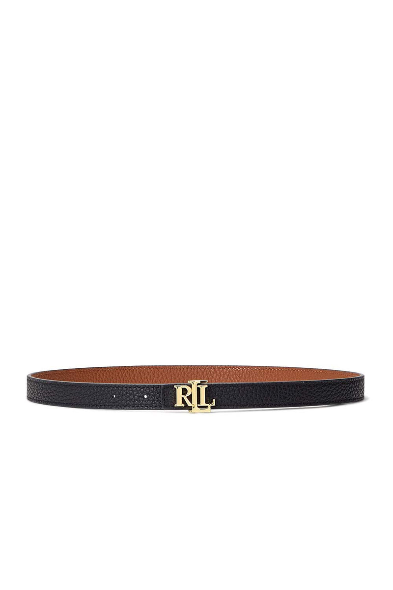 Reversible Skinny LRL Leather Belt