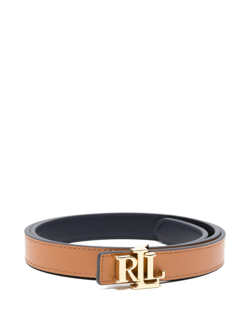 Reversible Skinny Leather Belt