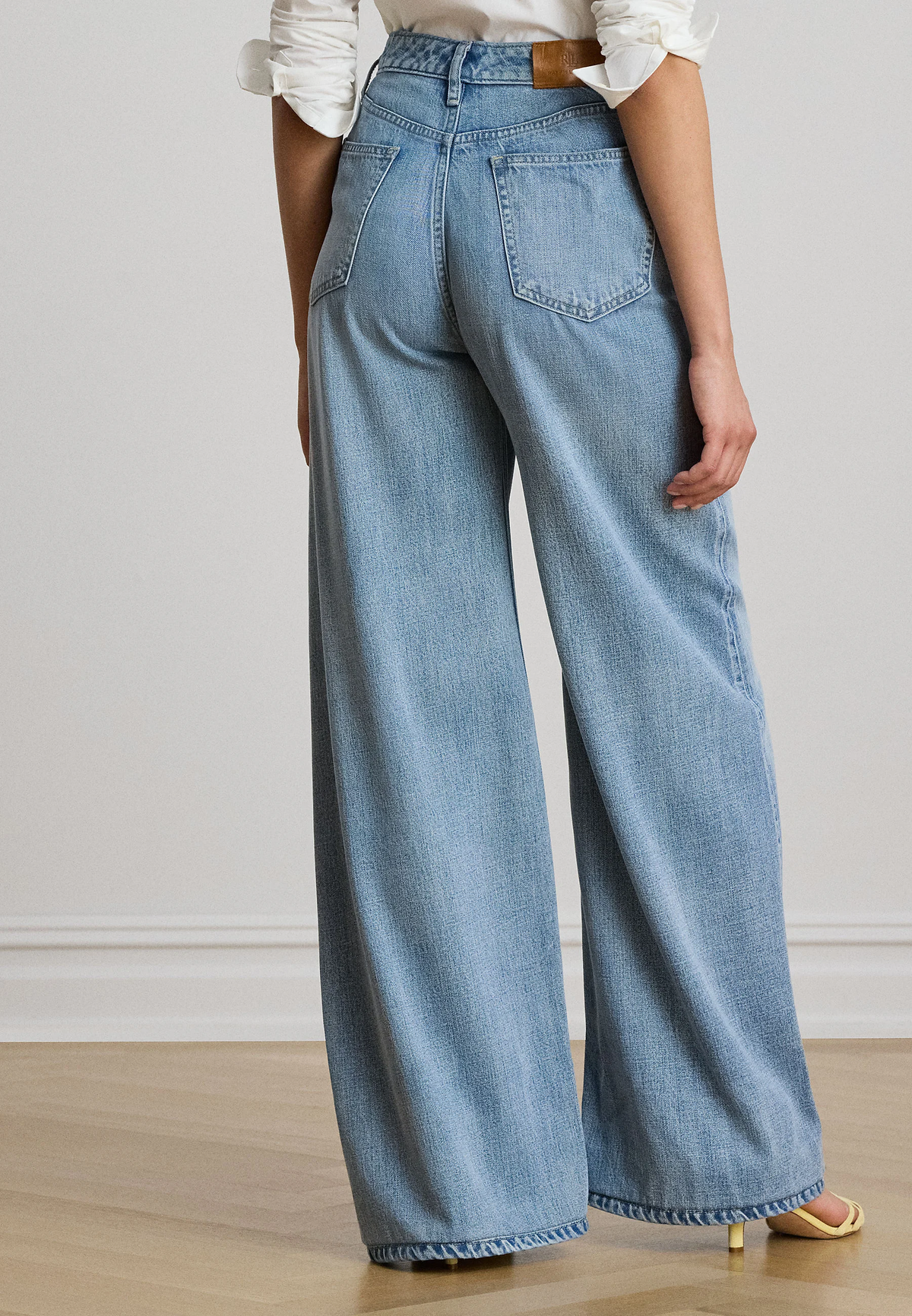 Rigid Denim Wide-Leg Jeans