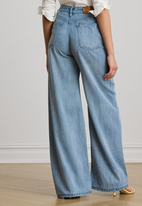 Rigid Denim Wide-Leg Jeans