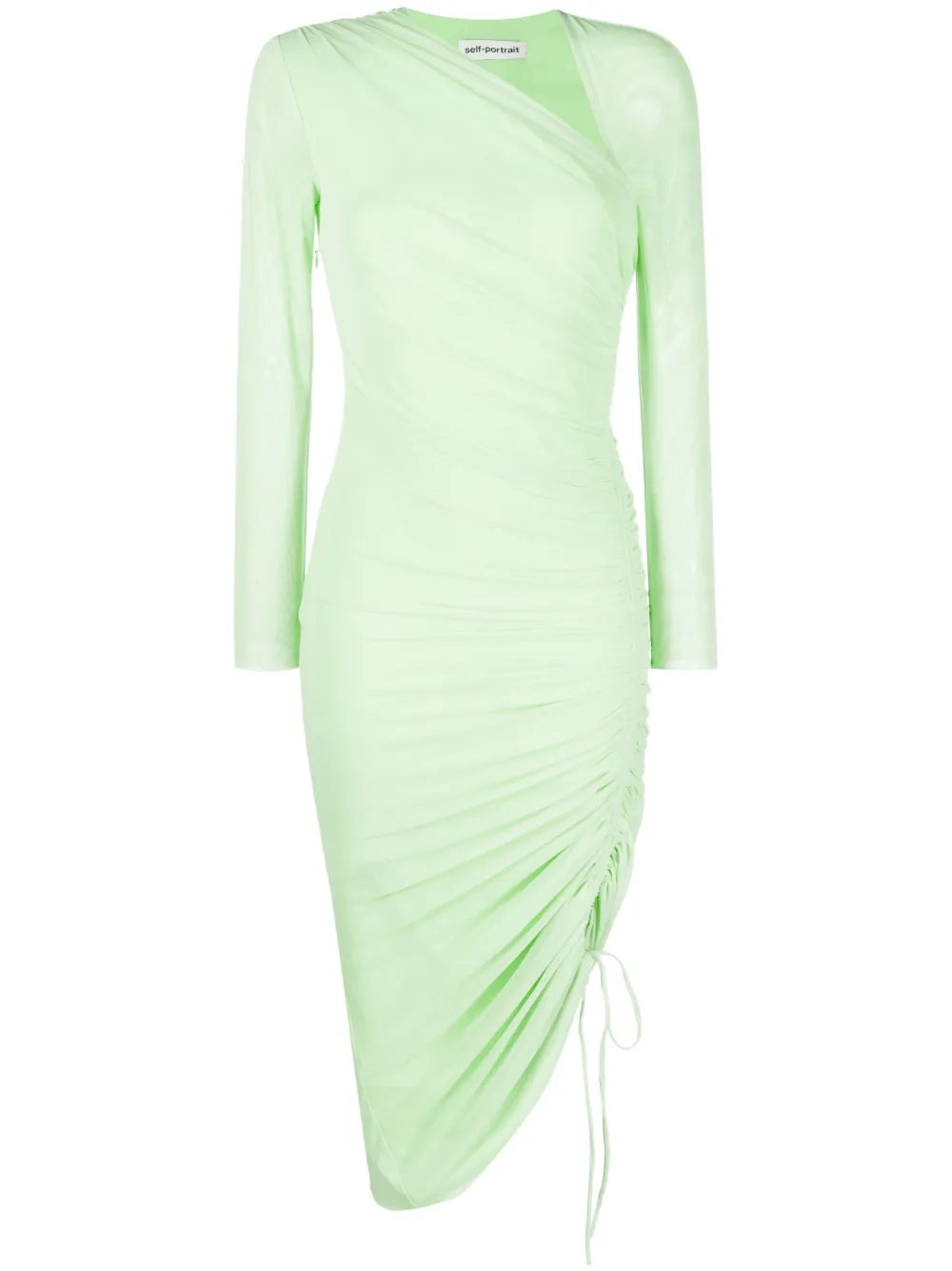 Ruched Green Dress