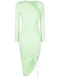 Ruched Green Dress