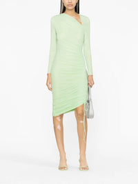 Ruched Green Dress