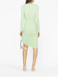 Ruched Green Dress