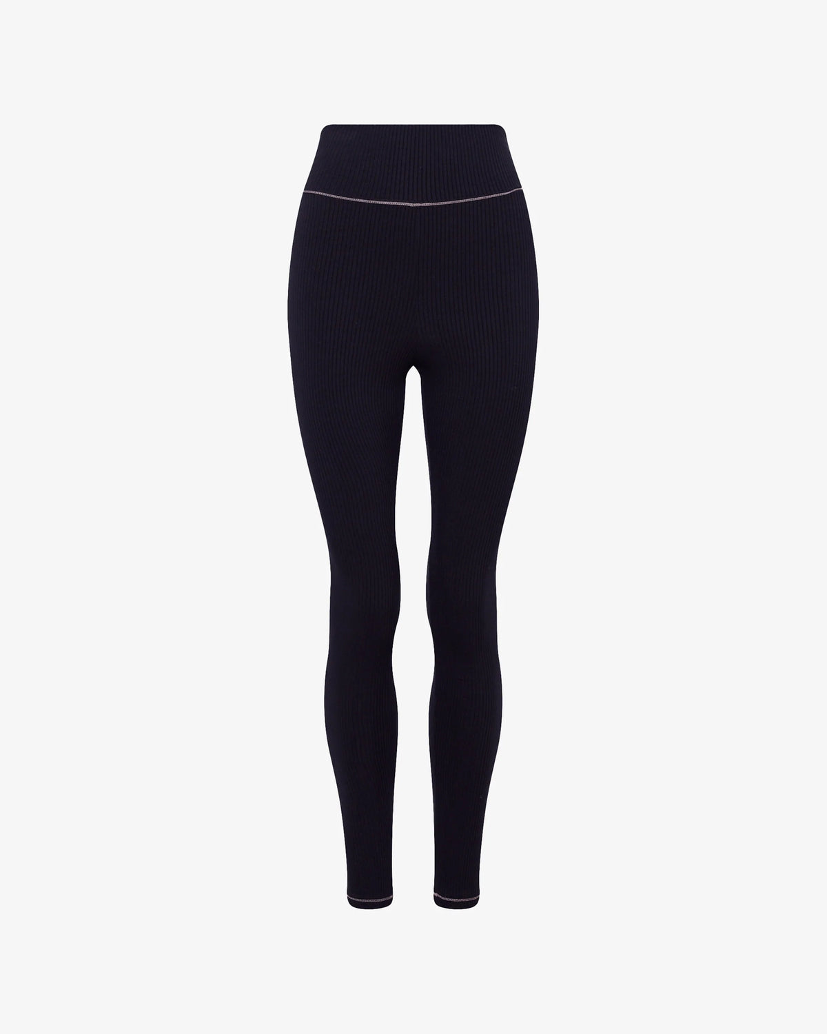 Ribbed Black Leggings