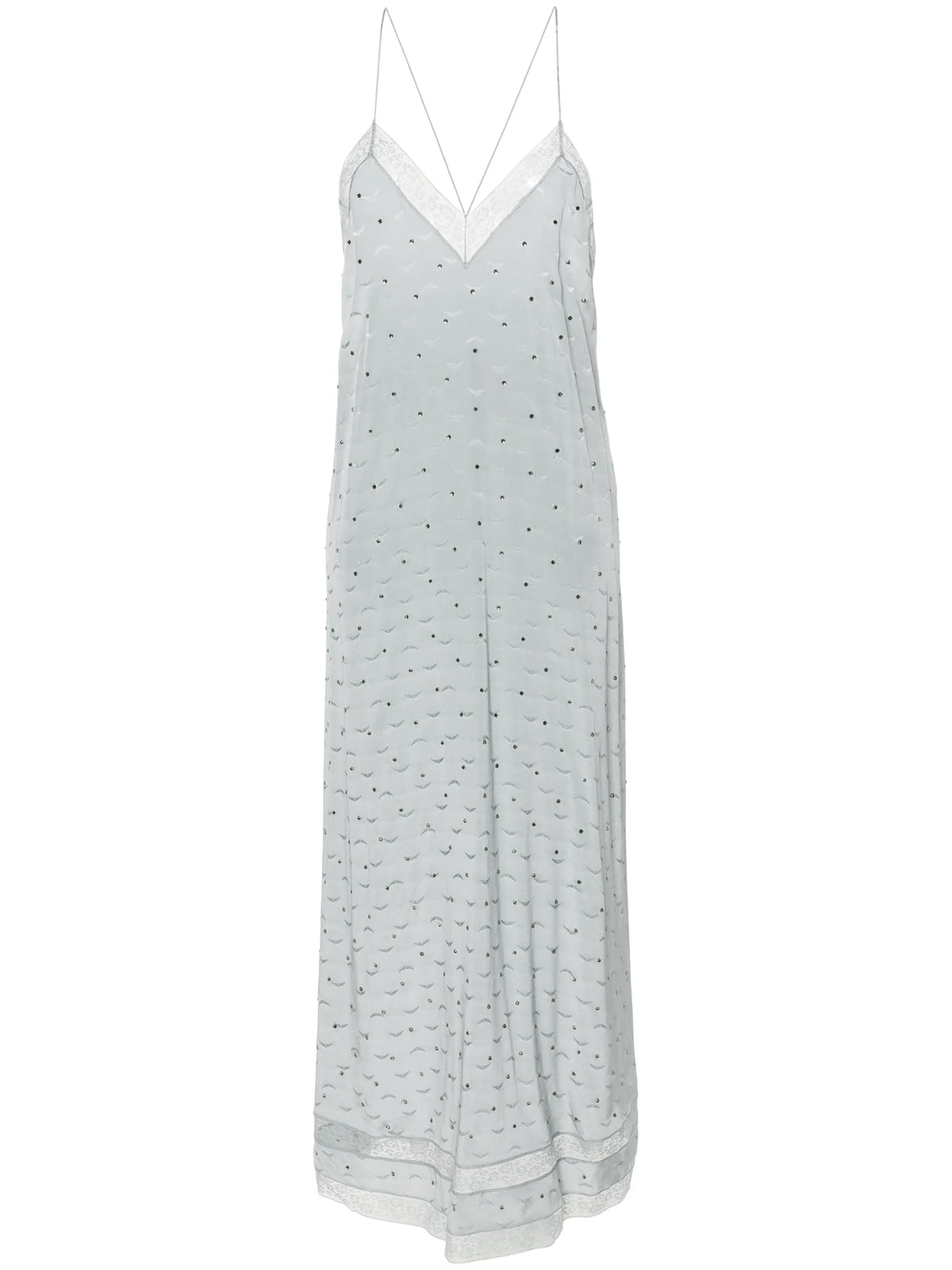 Silk Grey Maxi Dress