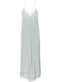 Silk Grey Maxi Dress