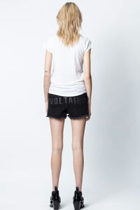 Skinny Skull White Tshirt