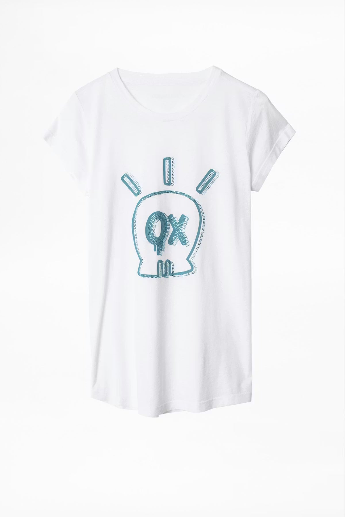 Skinny Skull White Tshirt