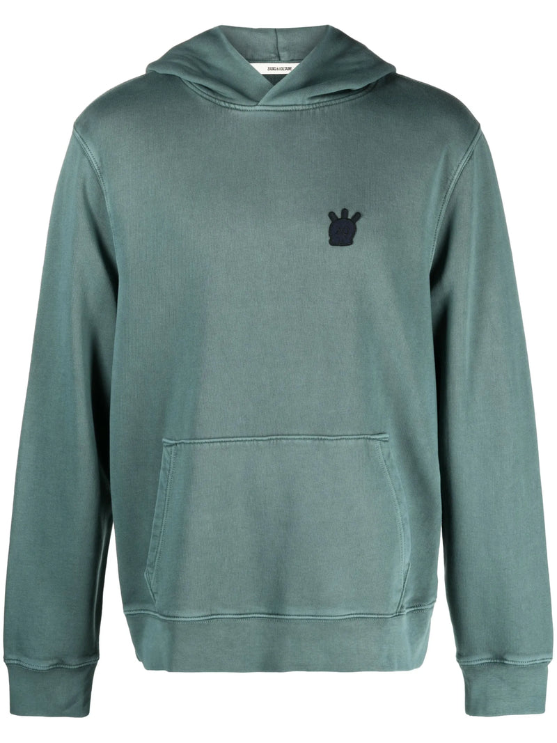 Skull Green Hoodie