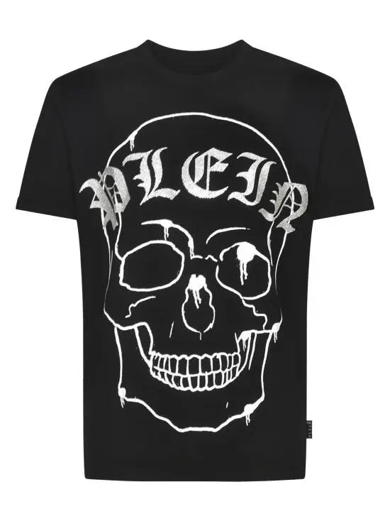 Skull Print White T-Shirt