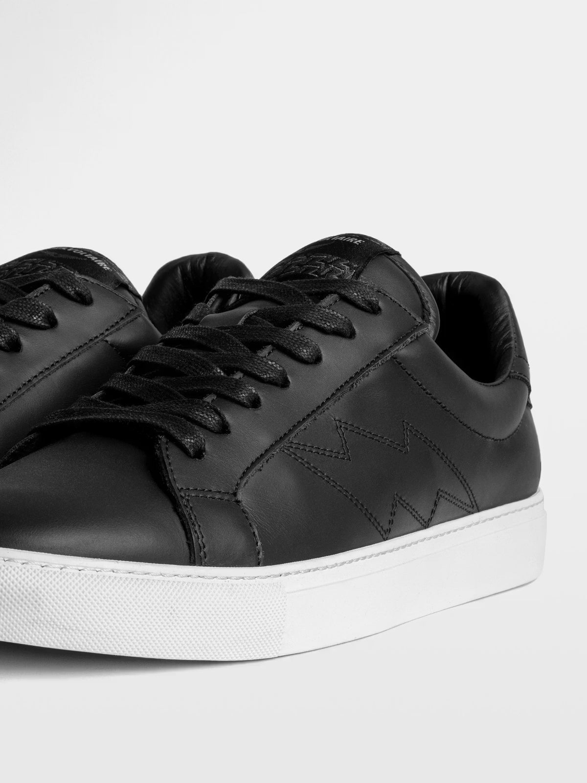 Smoth Calfskin Black Trainers