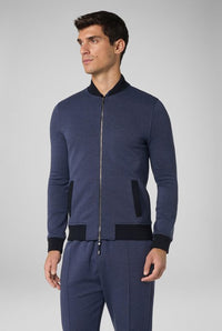 Stretch Jersey Blue Sweatshirt