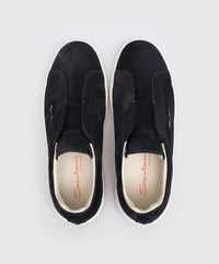 Suede Navy Loafers