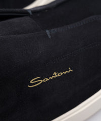 Suede Navy Loafers