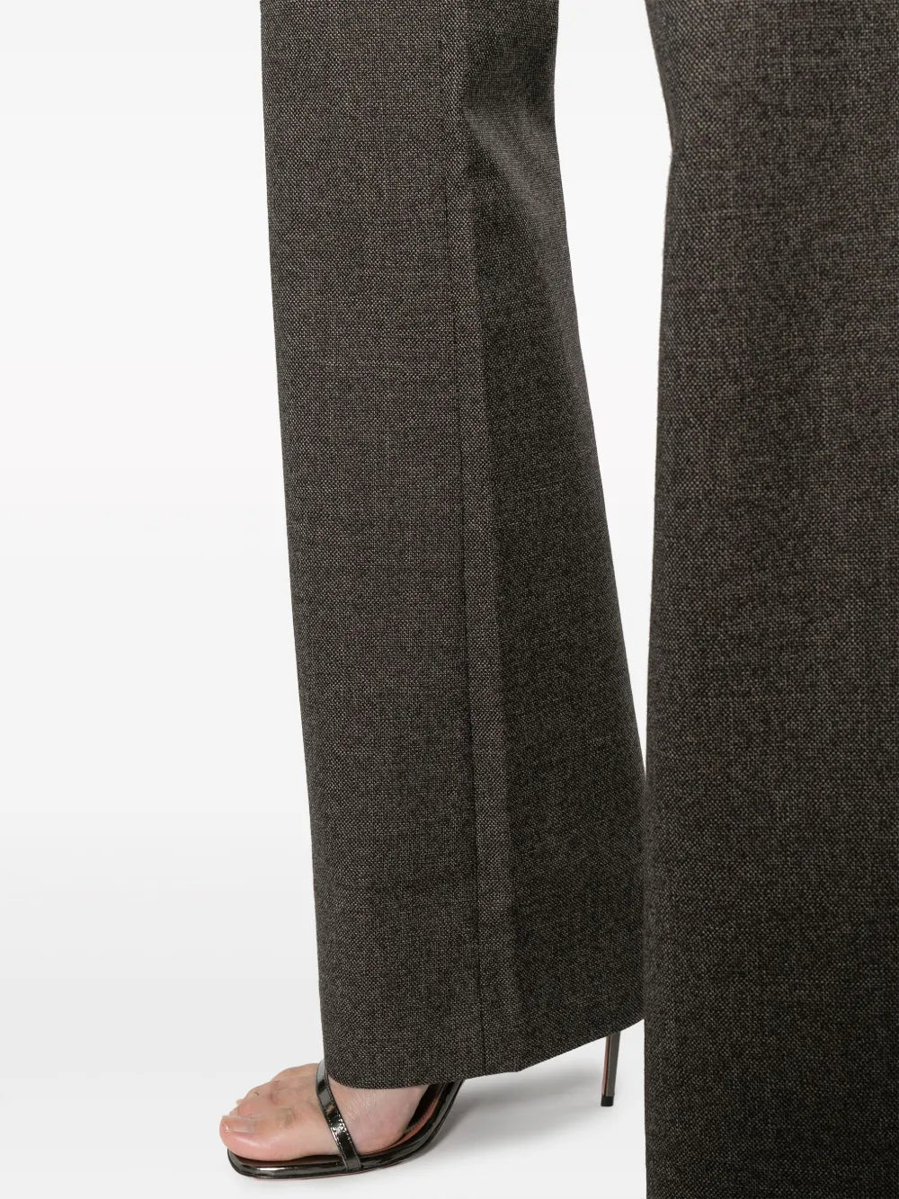 Tailored Flared Grey Trousers