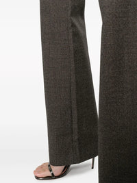 Tailored Flared Grey Trousers