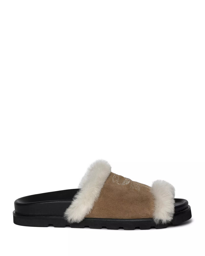 Teddy Bare Shearling Mules
