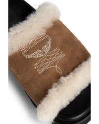 Teddy Bare Shearling Mules