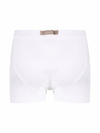White Boxer With Buttons