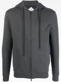 Zip-Fastening Grey Sweatshirt