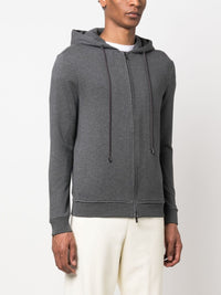 Zip-Fastening Grey Sweatshirt