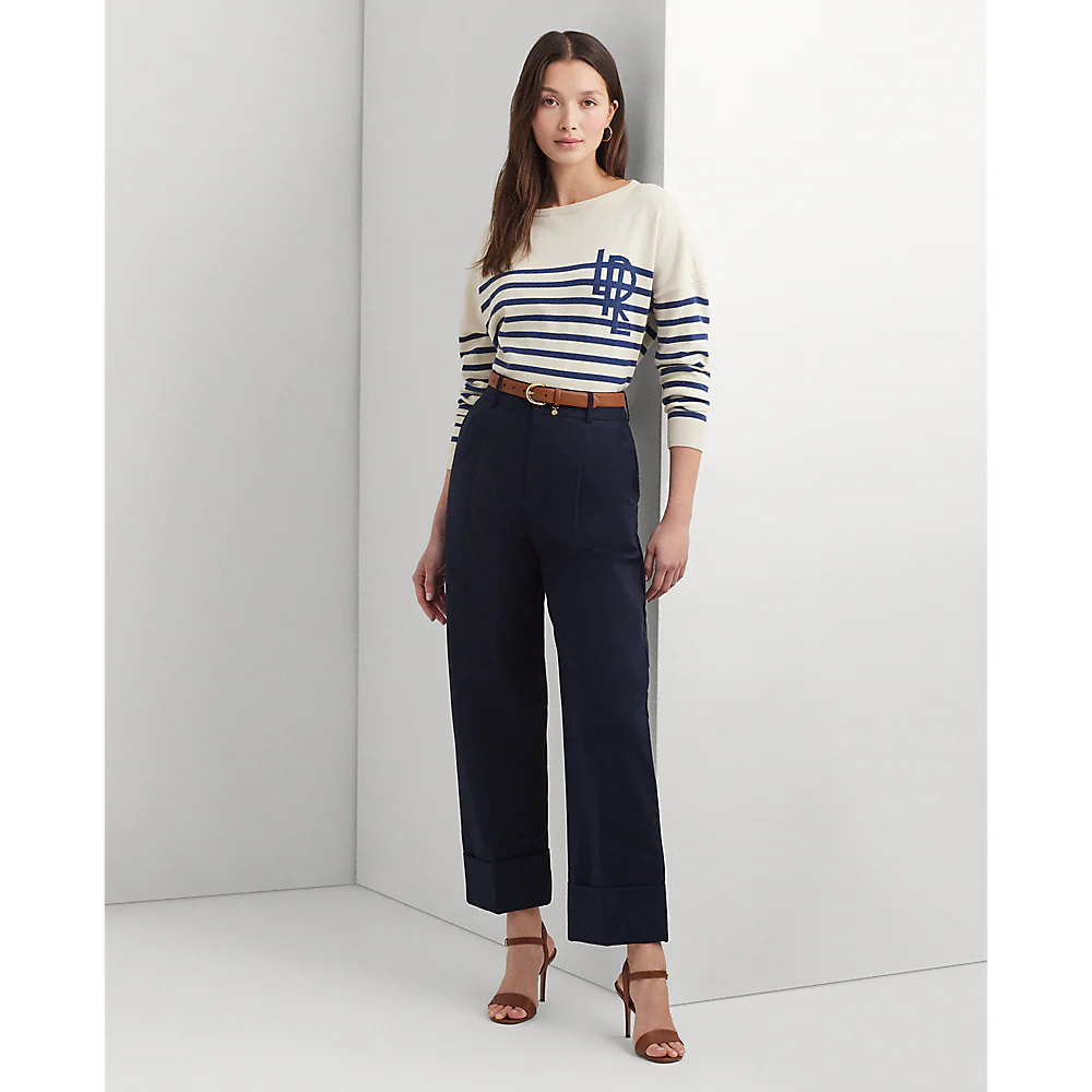 Zeeya Ankle Flat-Front Trousers
