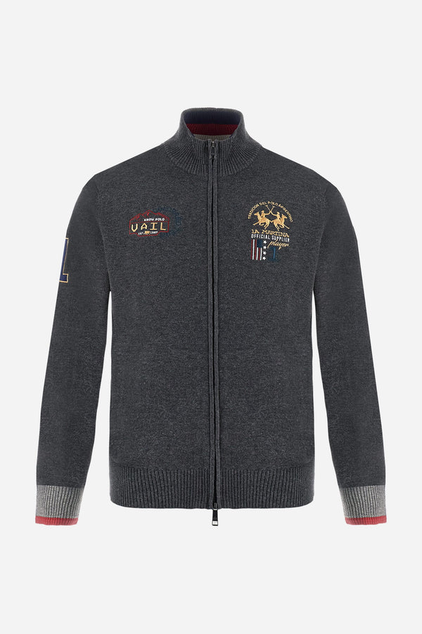 FULL ZIP SWEATER SOFT WOOL