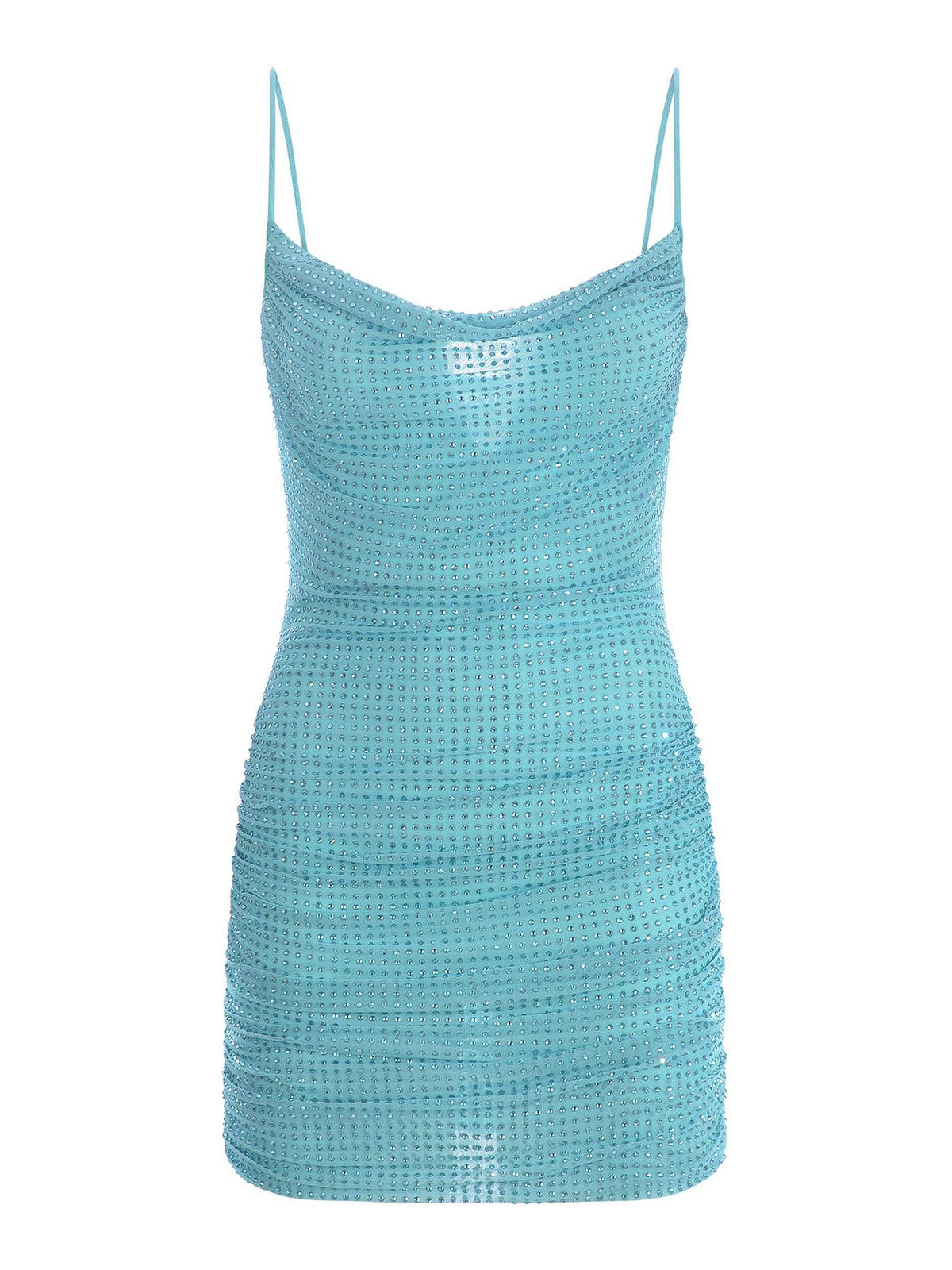 Cowl Blue Dress