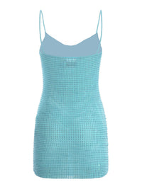 Cowl Blue Dress