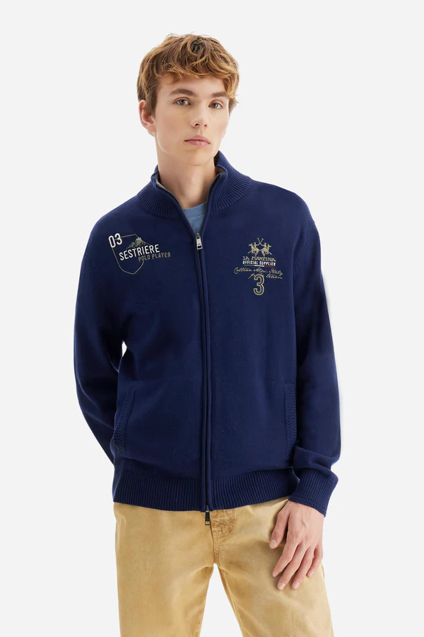 FULL ZIP SWEATER SOFT WOOL